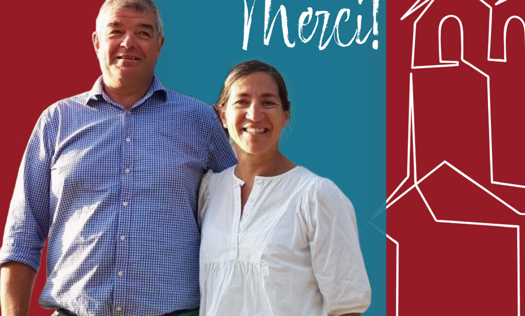 Départ de Laurent et Véronique Gourioux.